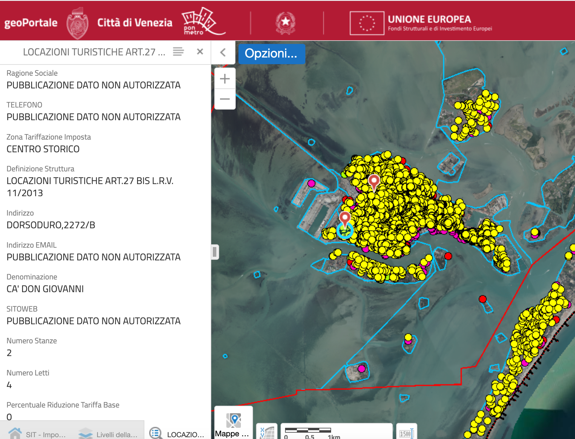 Screenshot portale GeoIDS